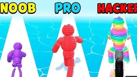 Rope man run game video -- Android iOS gameplay walkthrough gameplay