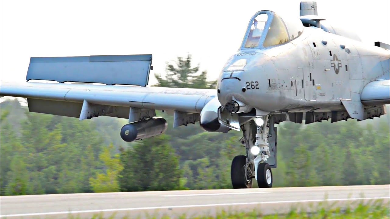 A-10 Thunderbolt & C-146A Wolfhound Highway Landing – Exercise Northern Strike 21-2 | US Air Force
