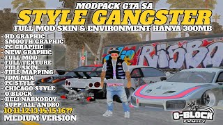 SHARE⁉️GTA SA STYLE GANGSTER FULL MOD SKIN LOWPOLY &amp; ENVIRONMENT GRAFIK PC😎🤩[MEDIUM VERSION] 300 MB