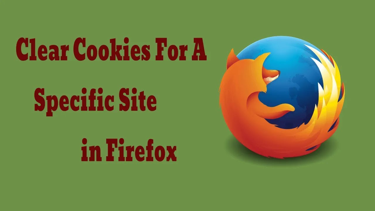 How to Clear Cookies for a Specific Site in Firefox