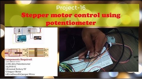 16.Stepper motor control using potentiometer