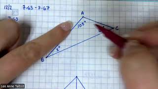 12/2 - Integrated Math 3 - 7-63 - 7-67