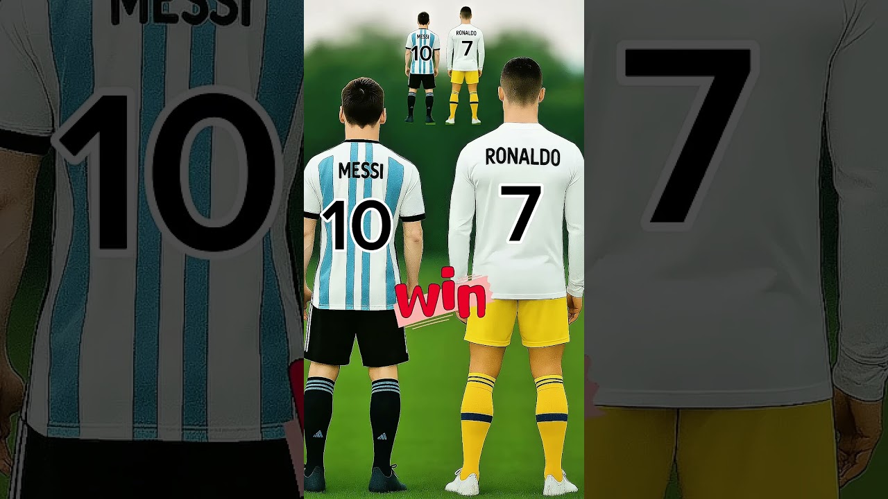 "Correct Jersey Numbers of Ronaldo & Messi Revealed 🔥"