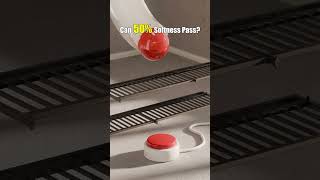 How Soft Must the Ball Be to Pass the Metal Grids? #physics #animation #simulation