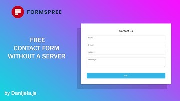 Free Contact form without a server - using Formspree