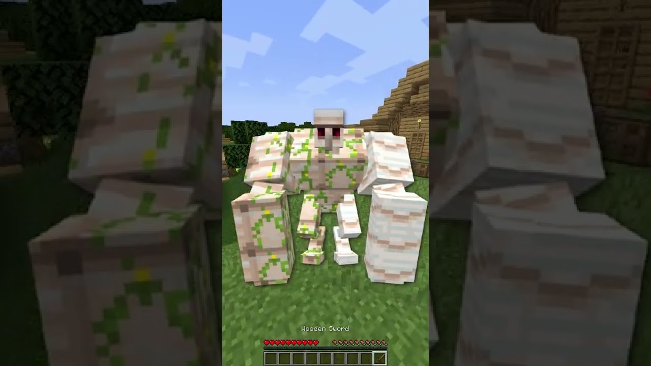 Minecraft but taking damage launches you #shorts