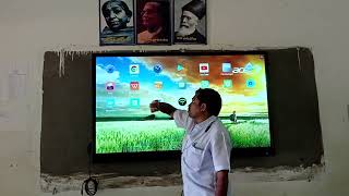 5 IFP ( INTERACTIVE FLAT PANEL ) FROM CAMERA TO SETTINGS ) USING TELUGU