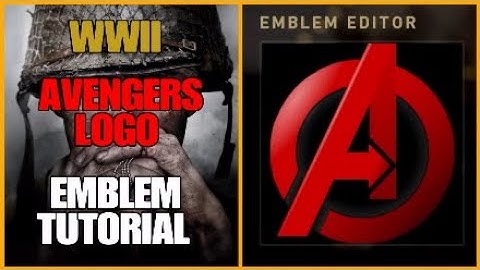 Call of Duty WW2 Avengers Logo Emblem Tutorial (EASY)