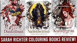 Sarah Richter Colouring Books Review | Dunkelbunt, Nachtschwärmer, Kuntergrau screenshot 2