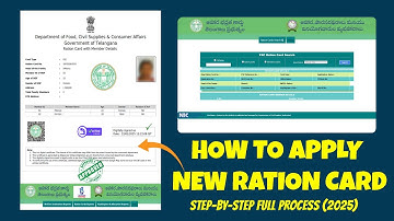 How to Apply For New Ration Card Step-By-Step Full Process in (2025) | Checking Ration Card Status