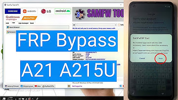 Samsung A21 A215U android 10 Frp Bypass Google Account