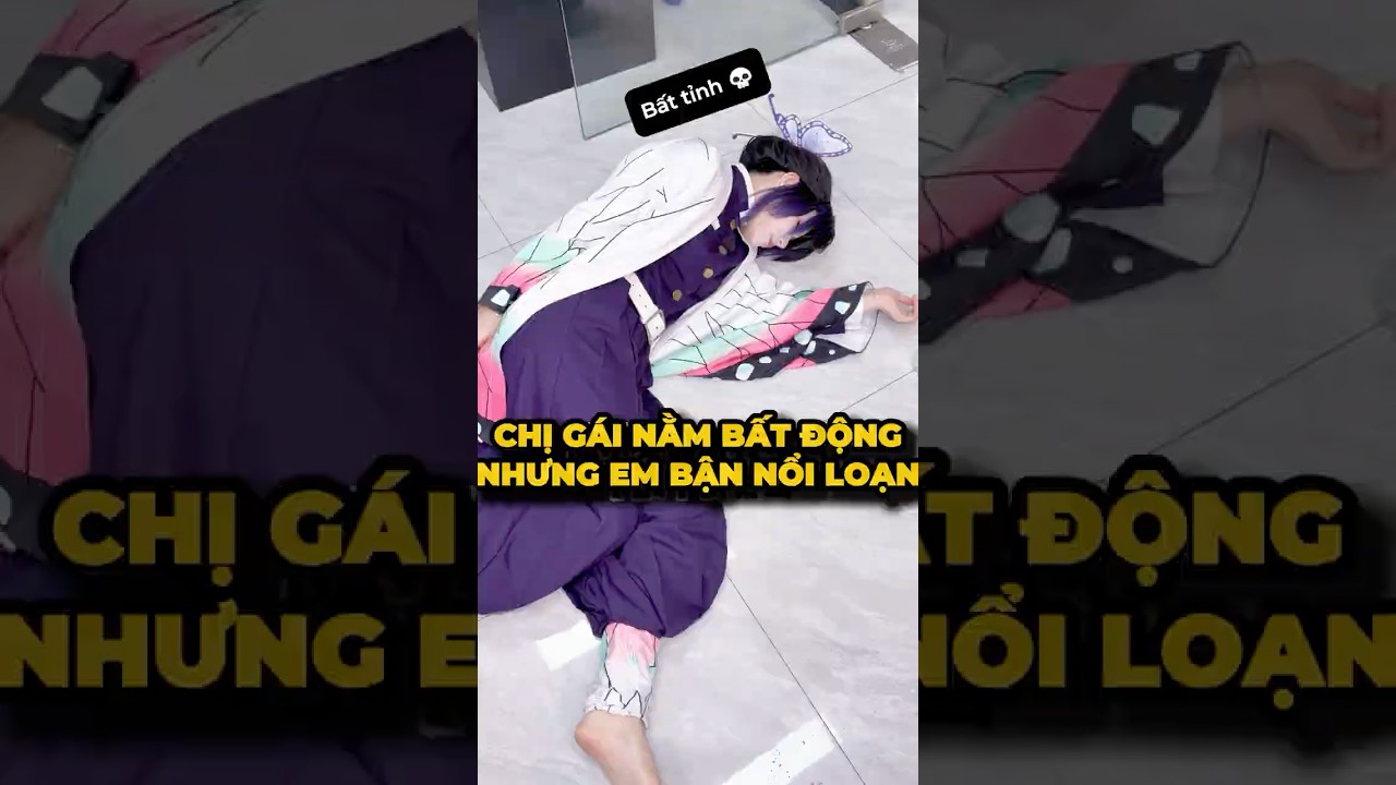 Khi chị gái bất tỉnh - để con em nổi loạn😎#cosplay #shorts #minnacosplay