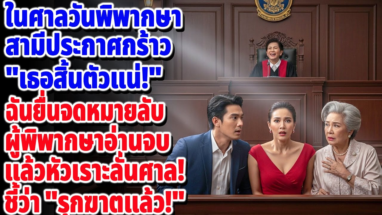 สามีมั่นใจว่าจะชนะ...จนฉันยื่นจดหมายลับ 📜 ศาลอ่านจบถึงกับหัวเราะก๊าก!😂