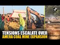 Massive protests erupt over SECL’s Amera Coal Mine’s expansion, police at action to disperse crowd