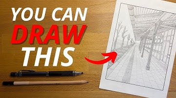 1 Point Perspective for Beginners | Easy Drawing Tutorial