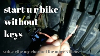 Start the bike with out keys video  I lost my keys  funk yamaha