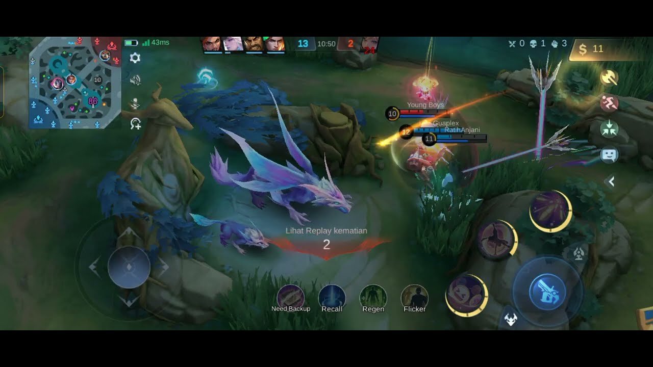 Preman gold Lane!!!game play Beatrix solo rank auto gendong tim🤯