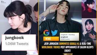 Jungkook BTS Dominasi Trend Google Hingga Twitter Setelah Hadiri Acara Calvin Klein Seoul