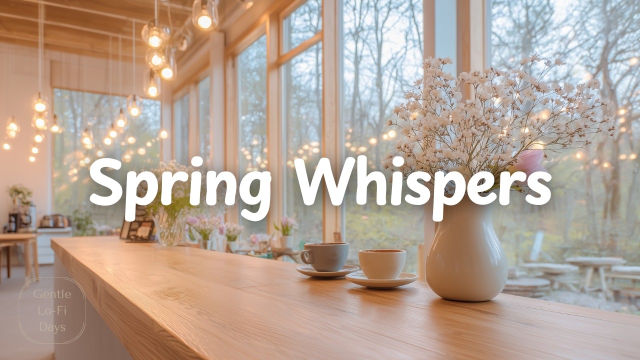 Spring Whispers ☕️🌸 [chill acoustic, lofi mix] calm music playlist for study, work, relax