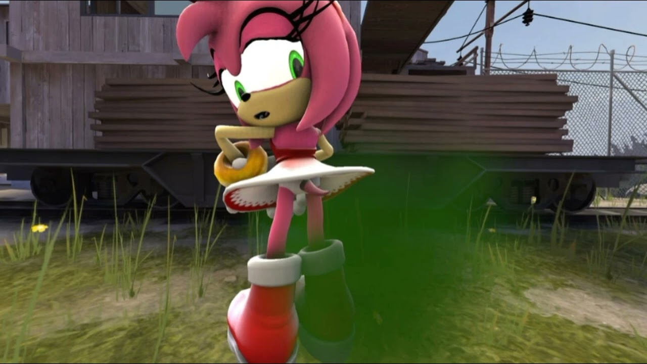 Amy farting on sonic