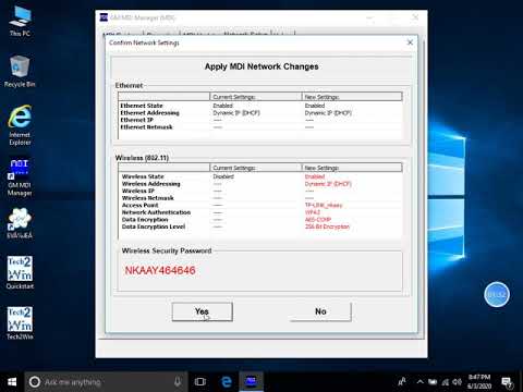 how to set GM MDI 2 WIFI