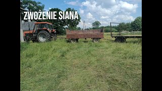 zwożenie siana. ursusy w akcj. 912 deluxe 4x4 i c360