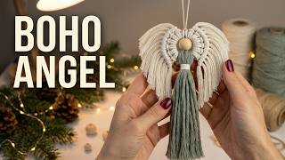 DIY Macrame Christmas Angel/ Step-by-step tutorial for beginners / Xmas decorating Ideas /Boho look