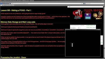 Making a PONG - Part 1 - Learn Z80 Assembly Lesson M9