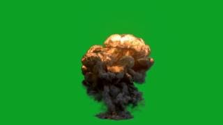 Big Explosion Green Screen Chroma Key