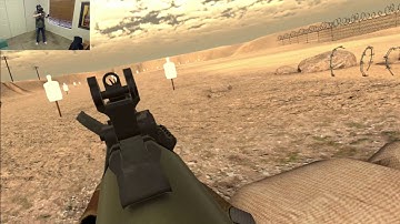 Onward - Shooting Range - Aug w/ironsights testing