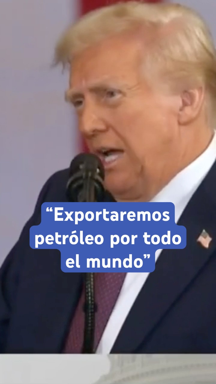 Trump asegura crear una nación rica por exportación de gas y petróleo #shorts