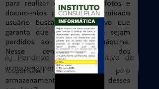 Conhecimentos básicos de microcomputadores PC Hardware | Banca Consulplan Informática #consulplan