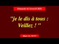 Dimanche de lavent 1b 2020 2021