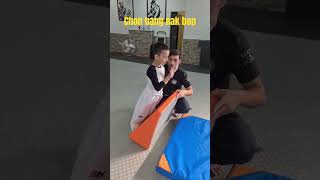 Children learning Hapkido front fall ❤️ #artesmarciais #martialart #hapkido