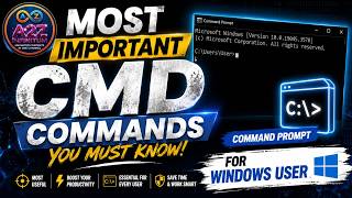 Important CMD Commands in 1 Video | Windows Command Prompt Tutorial 2026 | A2Z Infinitum