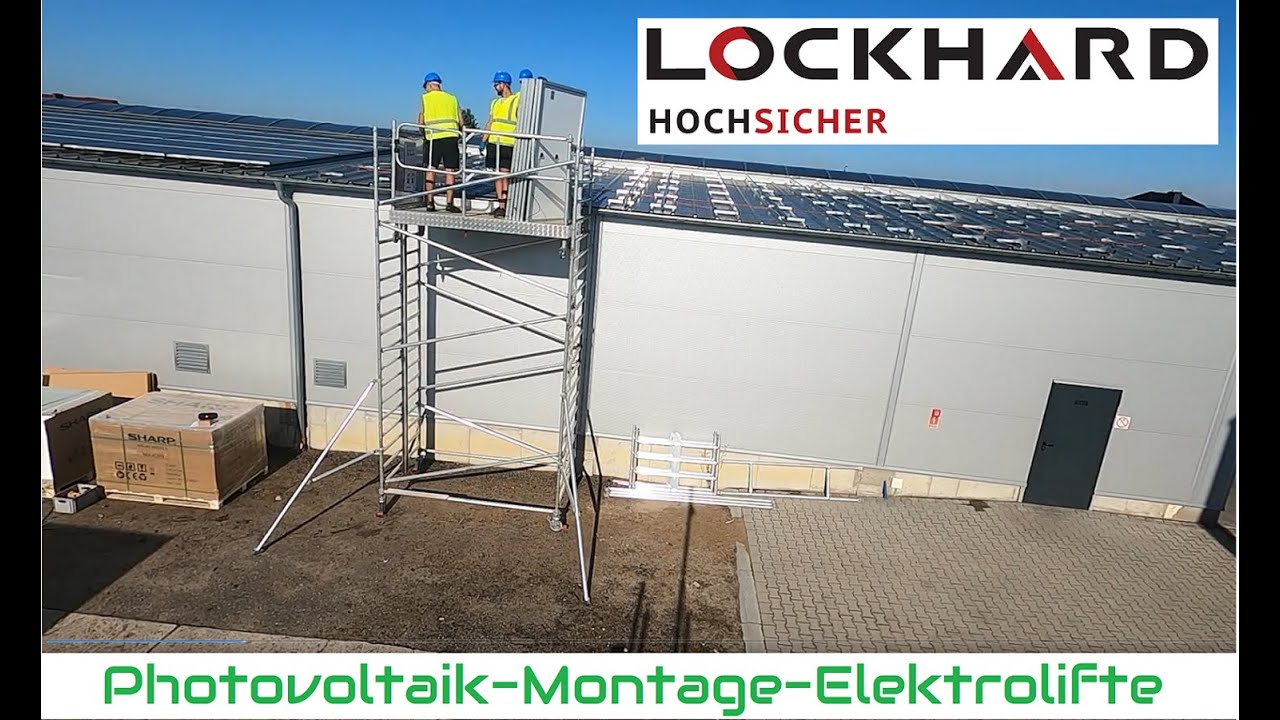 Photovoltaik Montageelektrolift von Lockhard hochsicher GmbH - AluLift