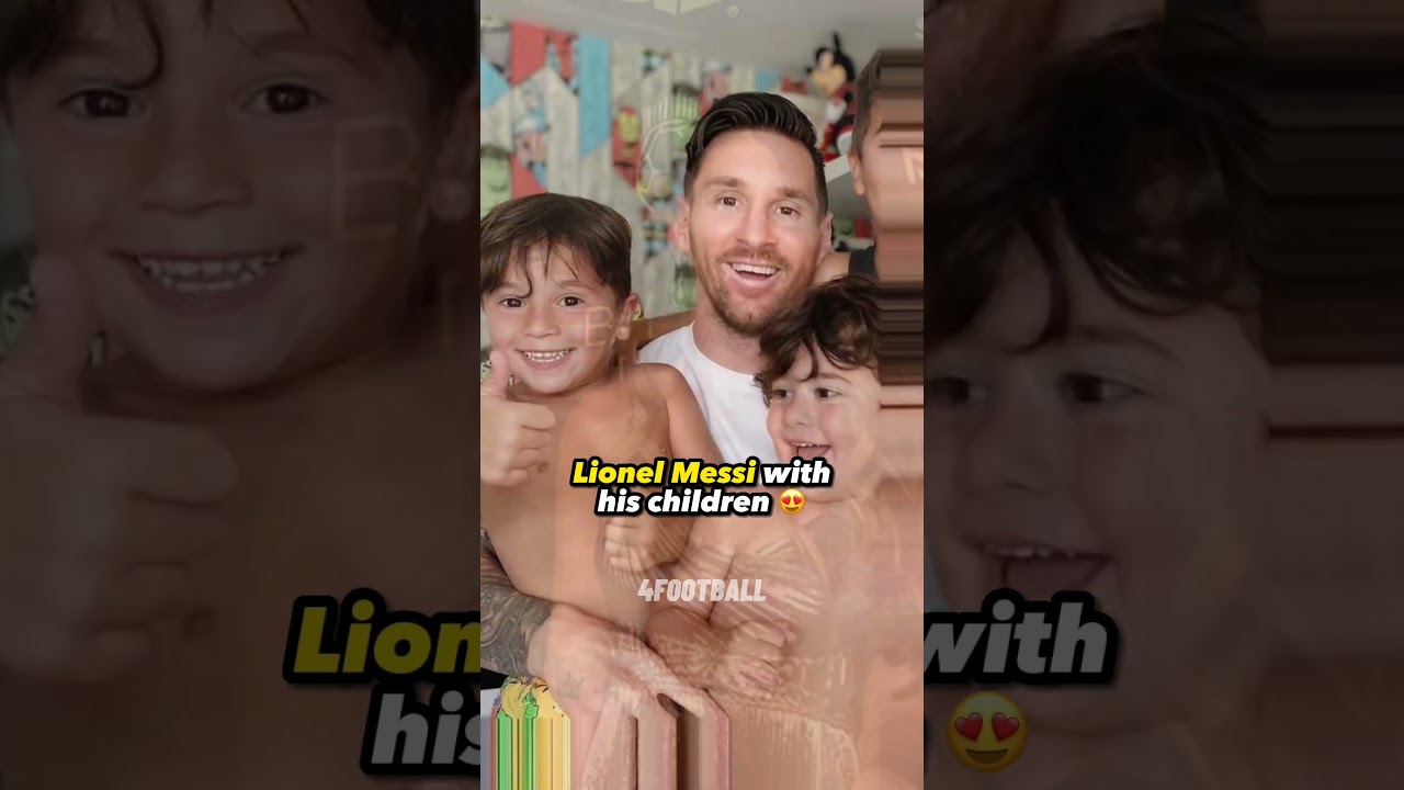 Leo Messi with his children 😍 