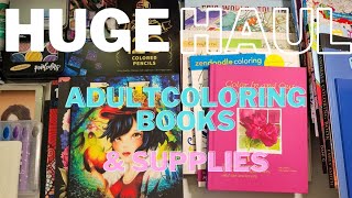 ❤️ HUGE HAUL ❤️ Adult Coloring Books & Supplies #coloringbookhaul #coloringbooks #artsupplies