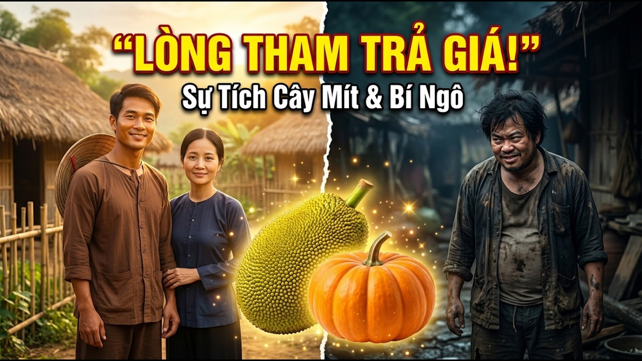 Sự Tích Cây Mít và Cây Bí Ngô I Cổ Tích Việt Nam Ý Nghĩa I Người Chăm Chỉ và Kẻ Tham Lam