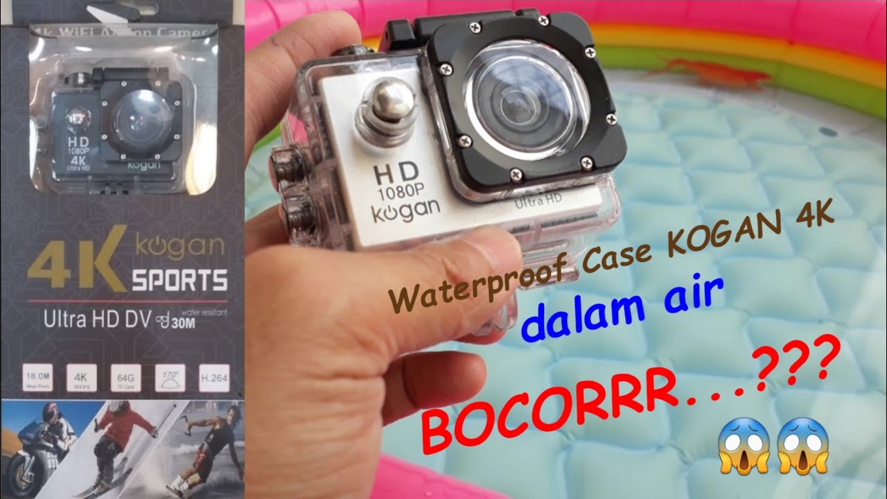 Test Waterproof Case Action Camera Kogan 4K dalam air | BOCORRR.. ??? Lihat dulu sebelum membeli !!!