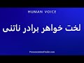 How To Pronounce لخت خواهر برادر ناتنی 