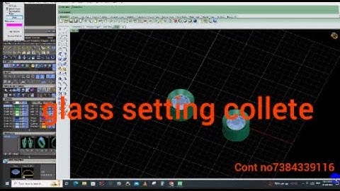 glass setting collete(rhino matrix)#youtube #3dmodeling #diamond #cad pls likeand subcribe