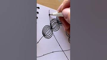 Quick and easy stress relief idea #mindfulness #arttutorial #howtodraw #anxietyrelief