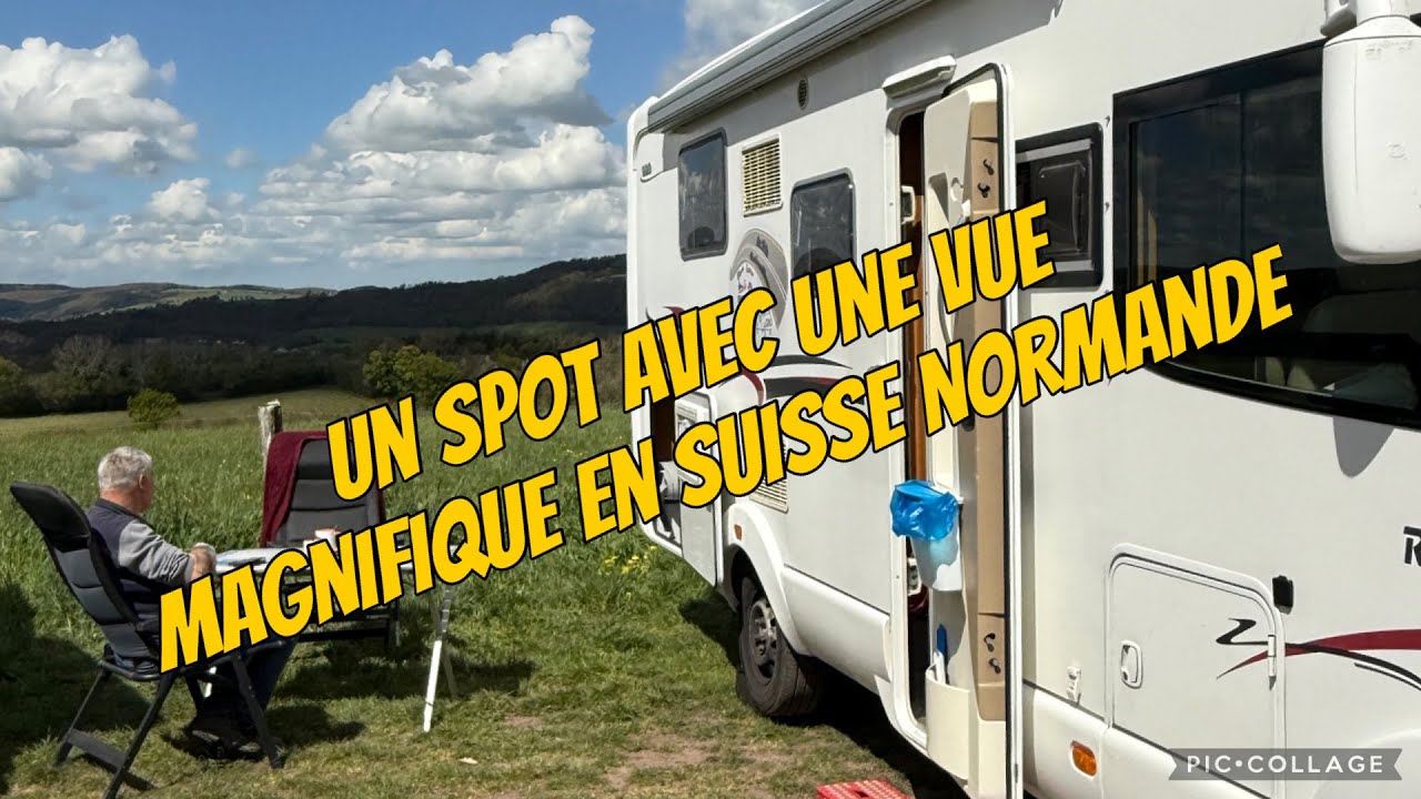 #127 Magnifique spot en camping car en Suisse Normande