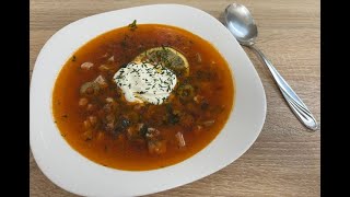 Солянка Сборная Мясная  - вкуснее чем в кафе!  #Солянка #рецепт #вкусно #домашняяеда #кулинария