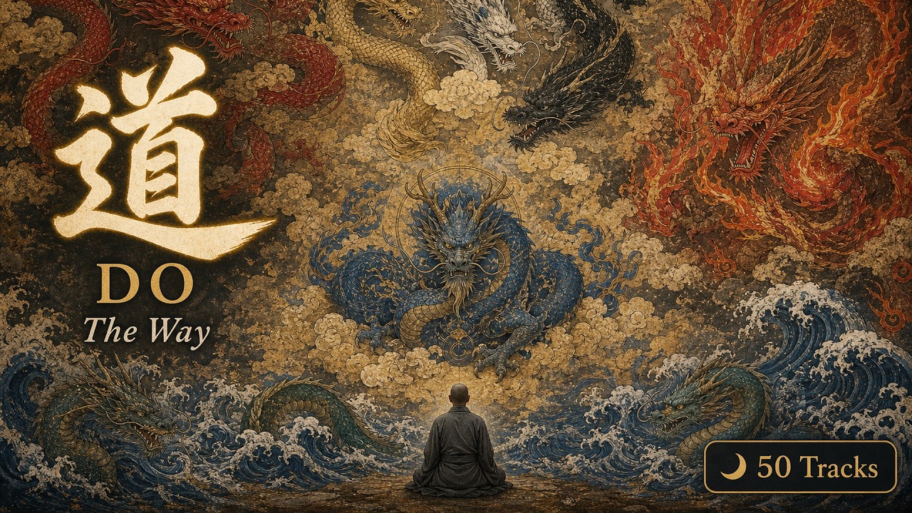 445【神霊山水・神宿り】清らかな森と水の浄化・癒やしの光【神仏画・風景画】 風光礼讃による浮世絵「Sumidagawa Suijin Forest - 隅田川水神森」