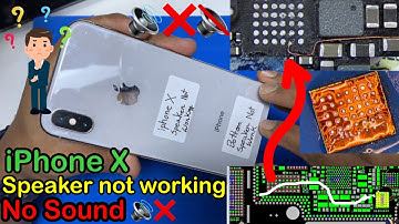 iPhone X No sound, Bottom speaker not working.no audio Repair🔉✅
