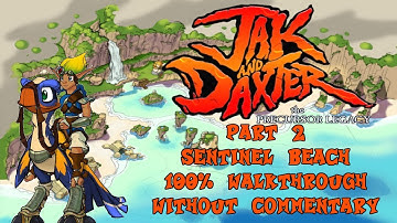 Jak and Daxter: The Precursor Legacy Part 2 - Sentinel Beach 100% (1080p True 60FPS) | No Commentary