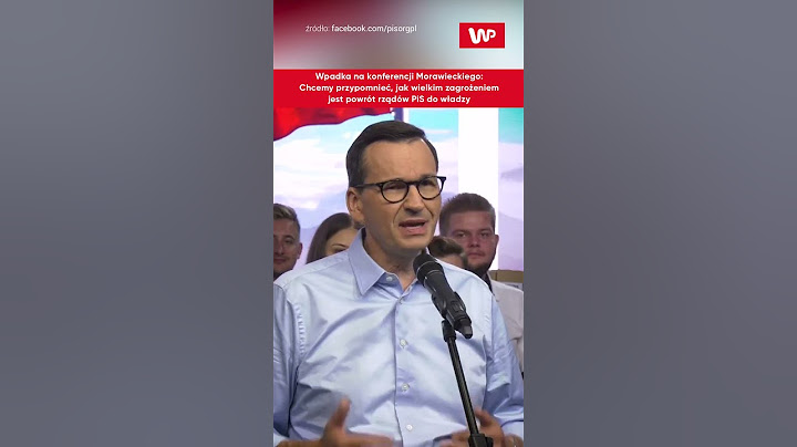 Wpadka na konferencji Morawieckiego. "PiS jest zagrożeniem" #shorts