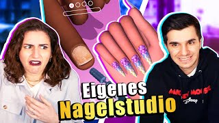 UNSER NAGELSTUDIO IST ERÖFFNET! Schönste FINGERNÄGEL in der Stadt! Dania&Claudio spielen Acrylnägel! screenshot 2